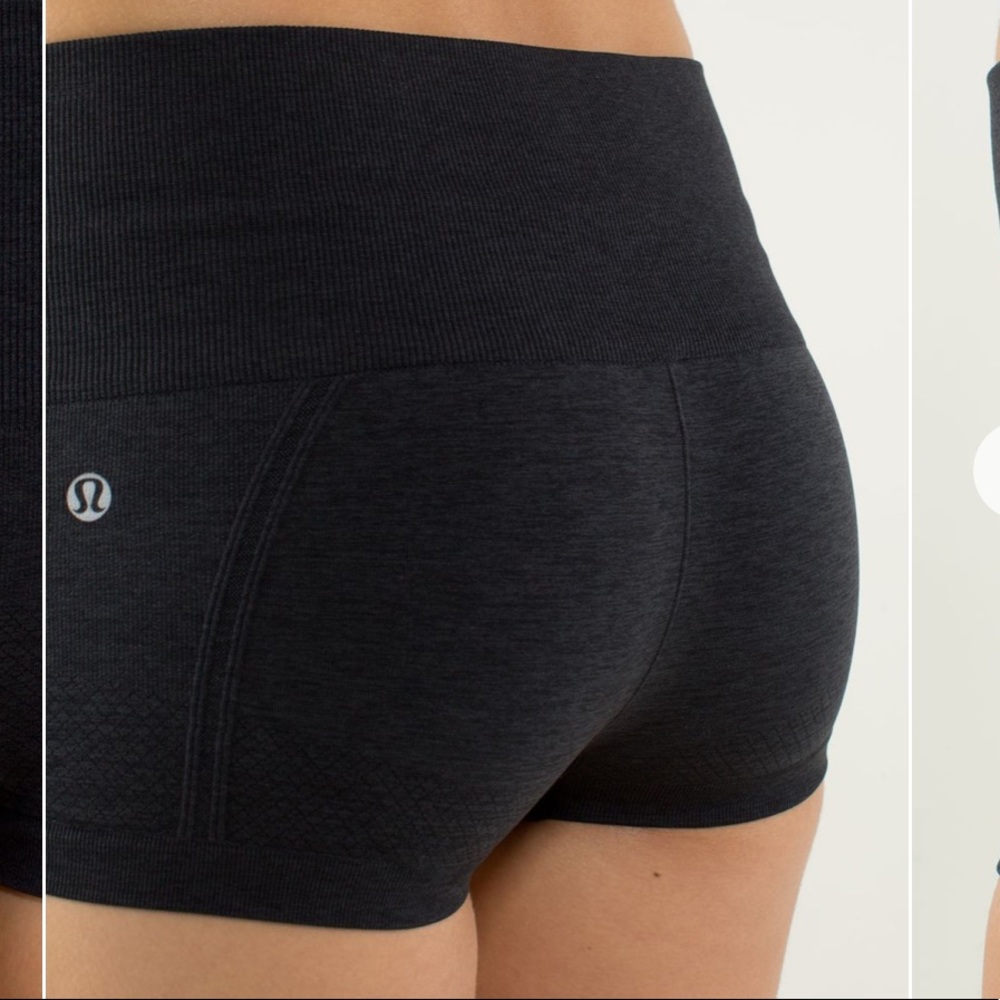 Lululemon in the flow short Heathered black 2